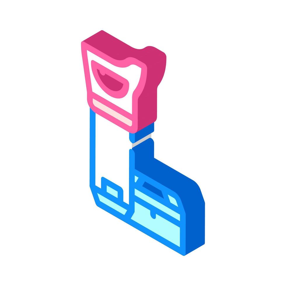 locator device isometric icon vector illustration color