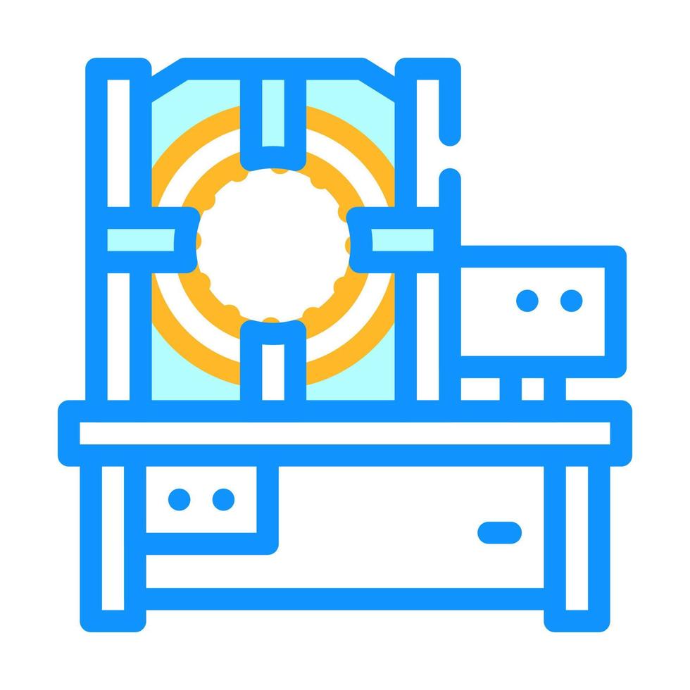 industrial crimping machine color icon vector illustration