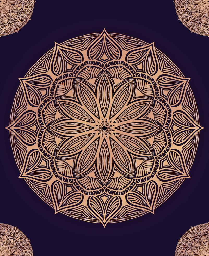 Ornamental luxury mandala background with Premium Vector