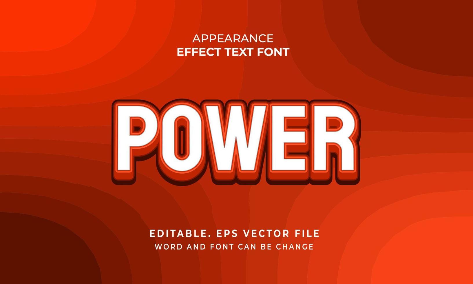 Stickers text effects font for Banner vector