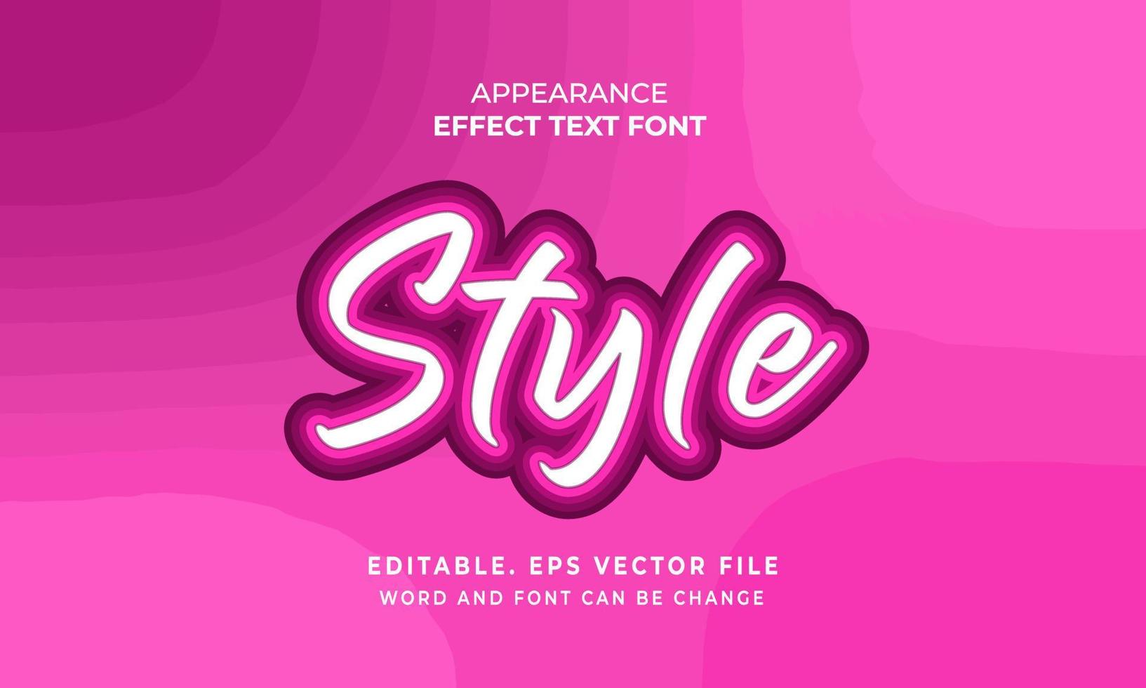 Stickers, cartoon text effects for Banner Stock Vectors