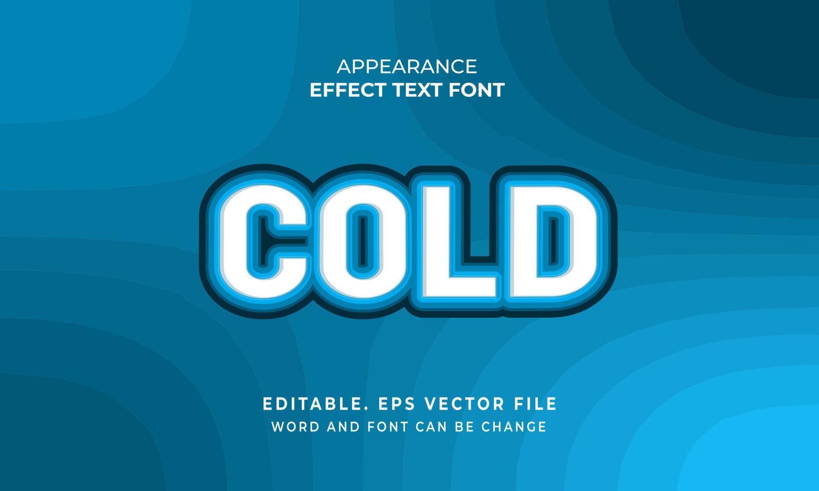 Stickers text effects font for Banner vector