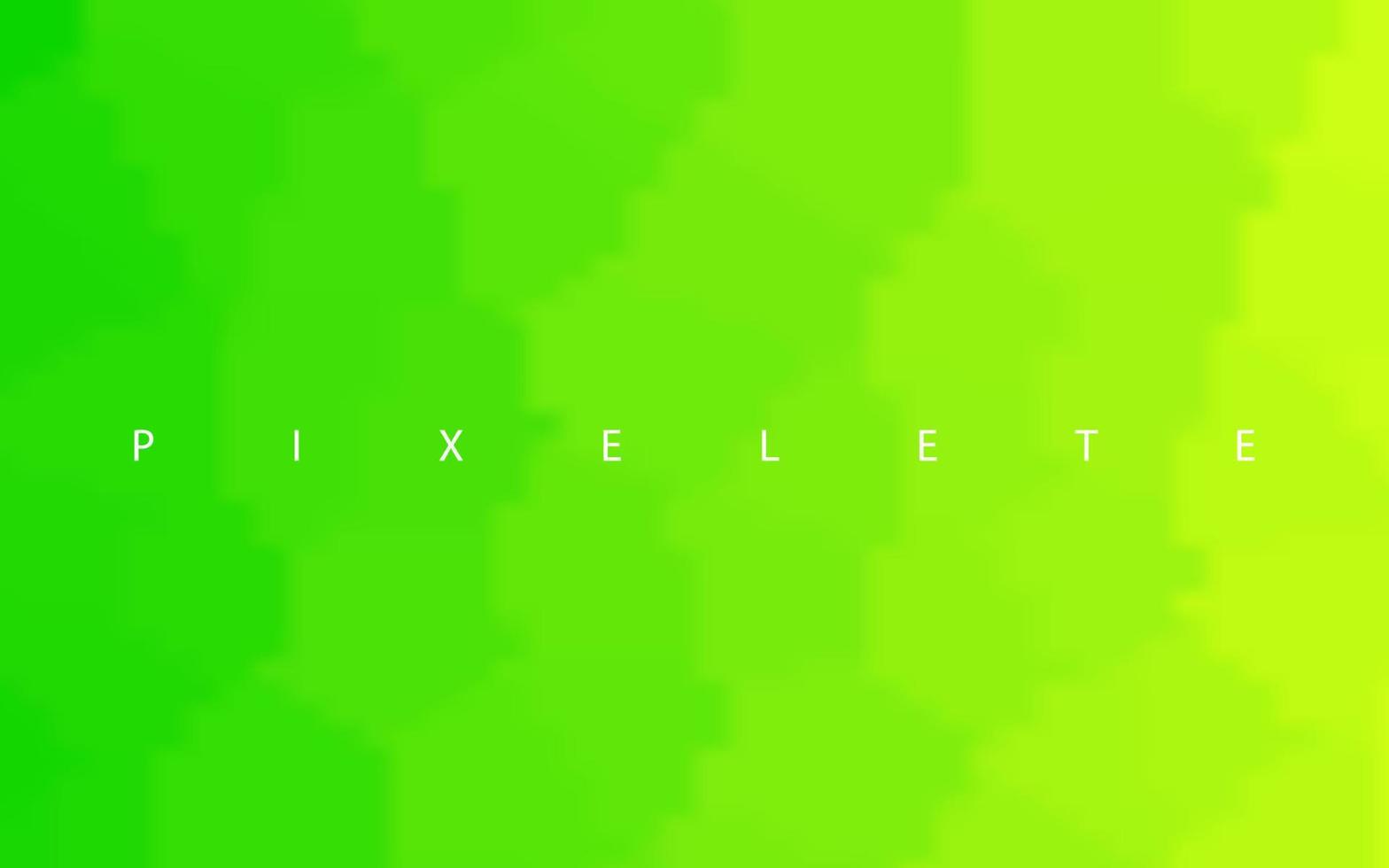 Abstract green gradient pixelete vector