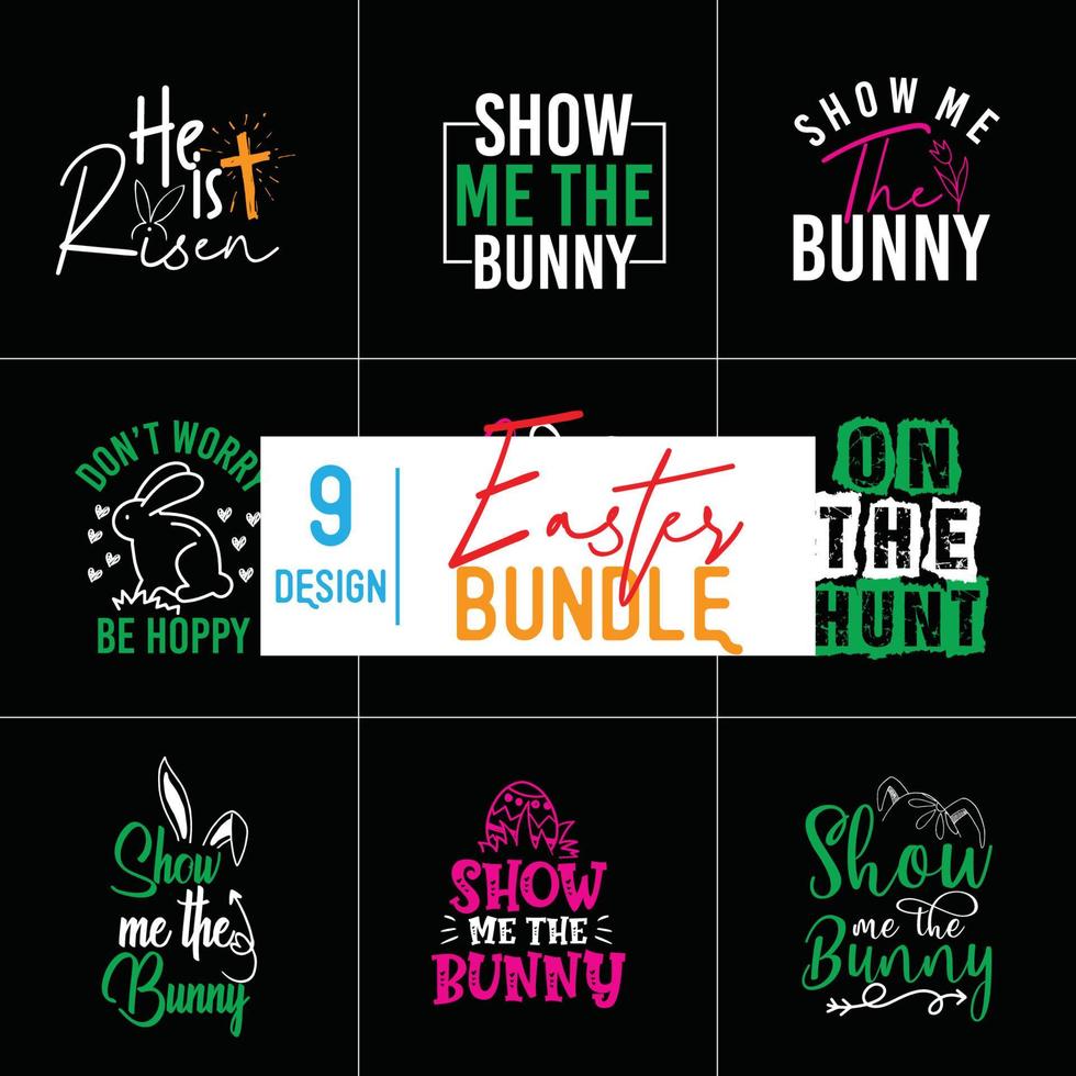 Easter Bundle Design vector
