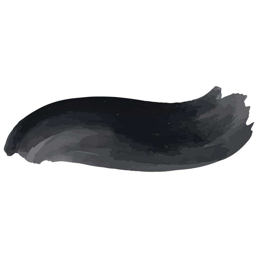 watercolor brushstroke, black gradient, 3d vector