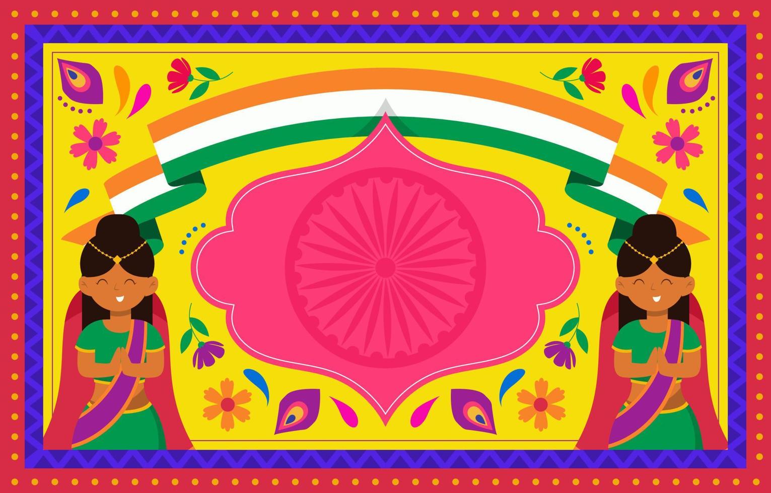 India Independence Day Background vector