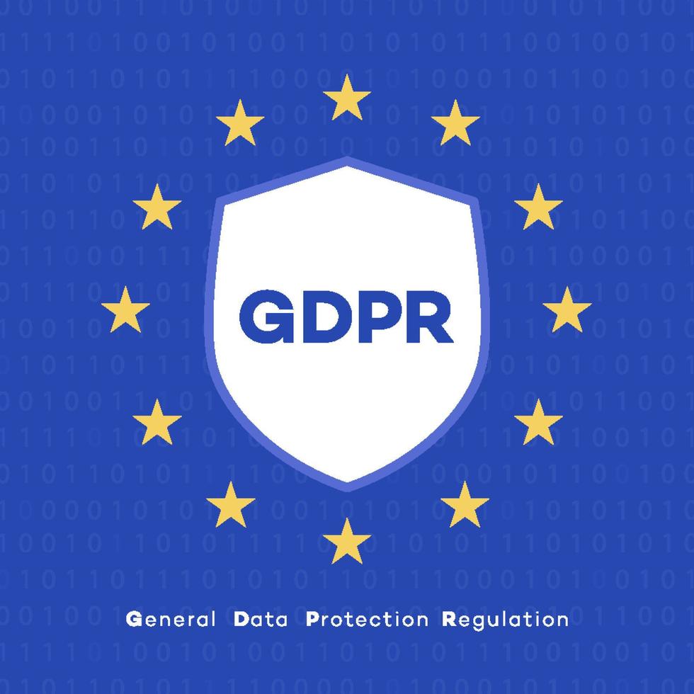 GDPR concept. General Data Protection Regulation vector