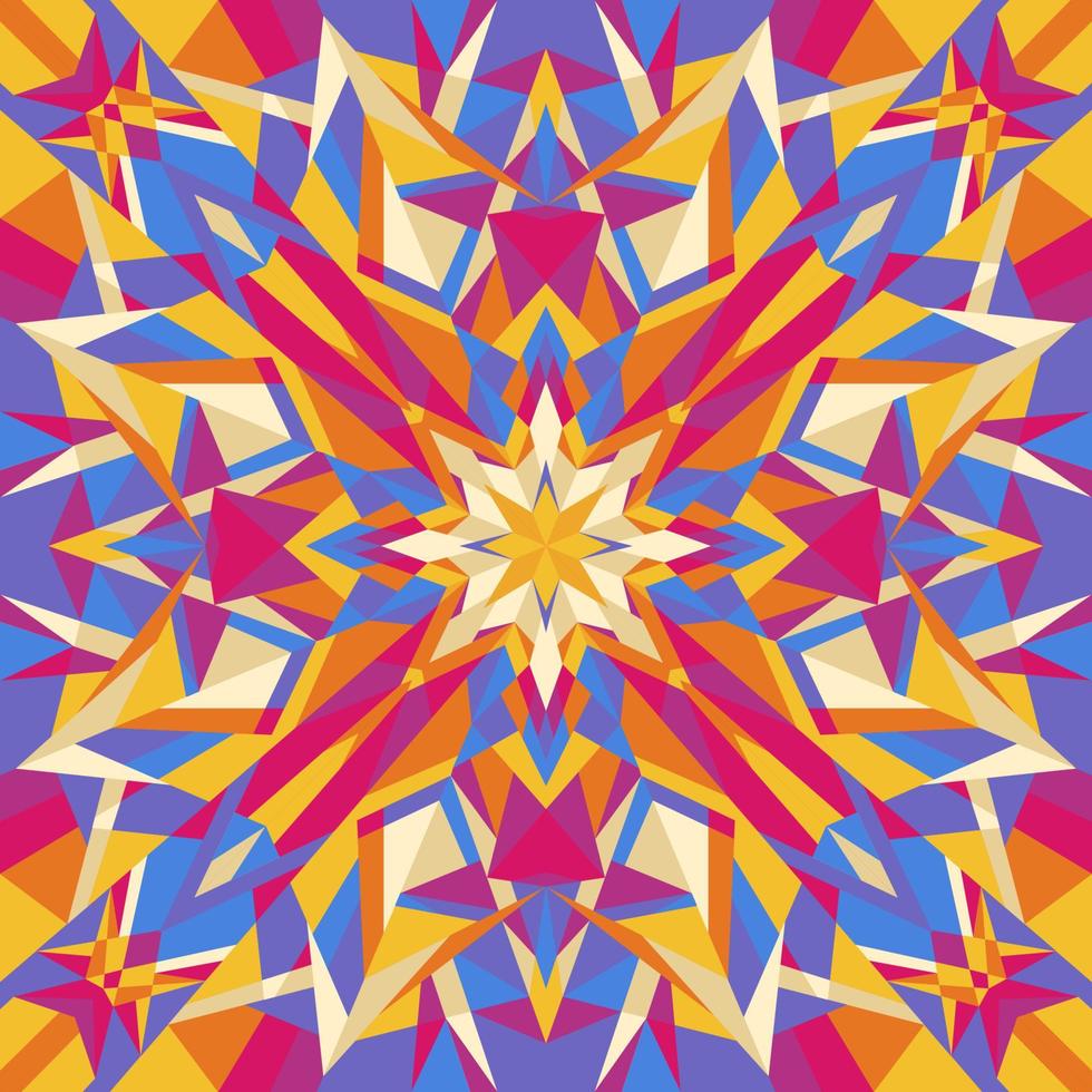 Fractal Kaleidoscope Background vector