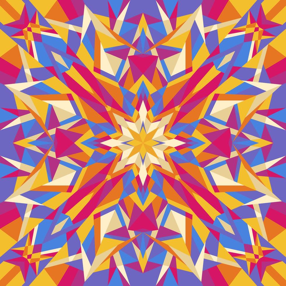 Fractal Kaleidoscope Background vector