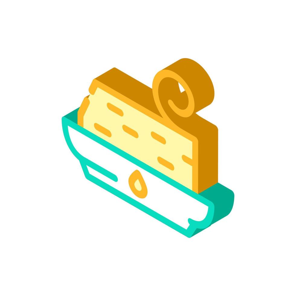 trans fat isometric icon vector illustration color