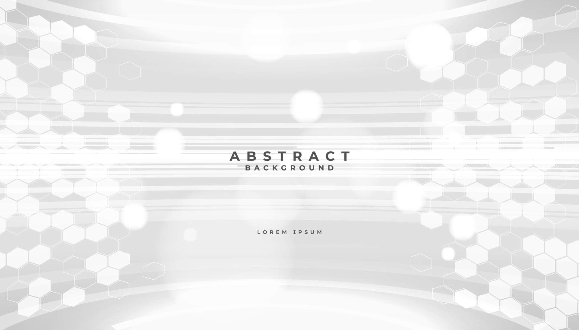 Abstract white background poster with dynamic waves. Modern Future