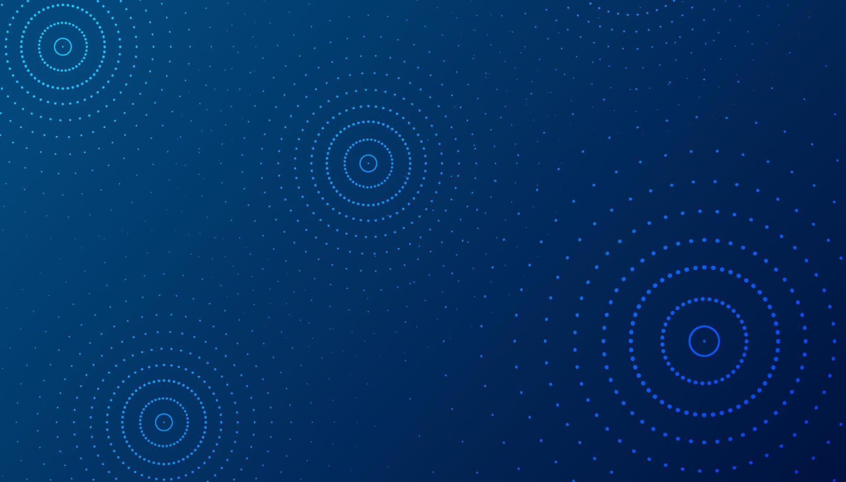 Background with a blue dot circle. vector