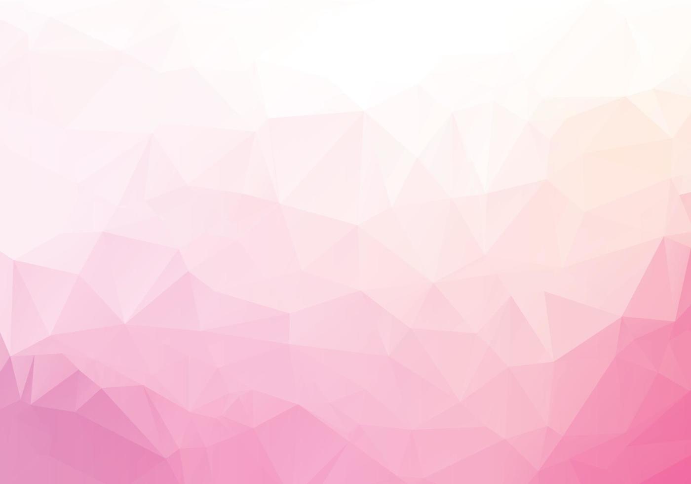 Abstract light pink low poly geometric background vector