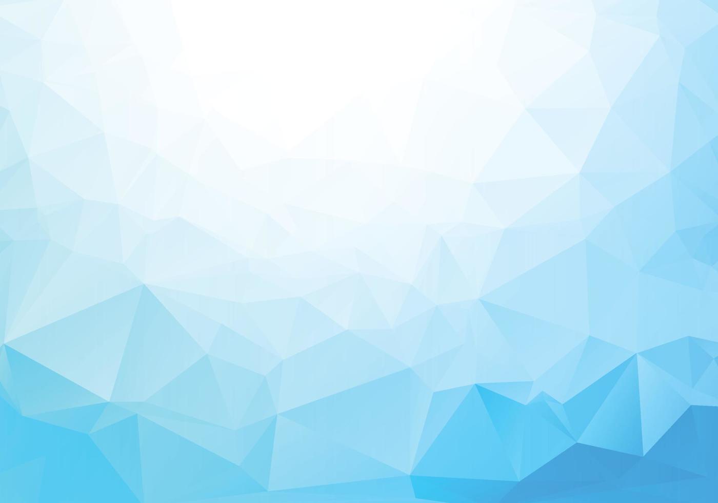 Modern low poly light blue triangle shapes background vector