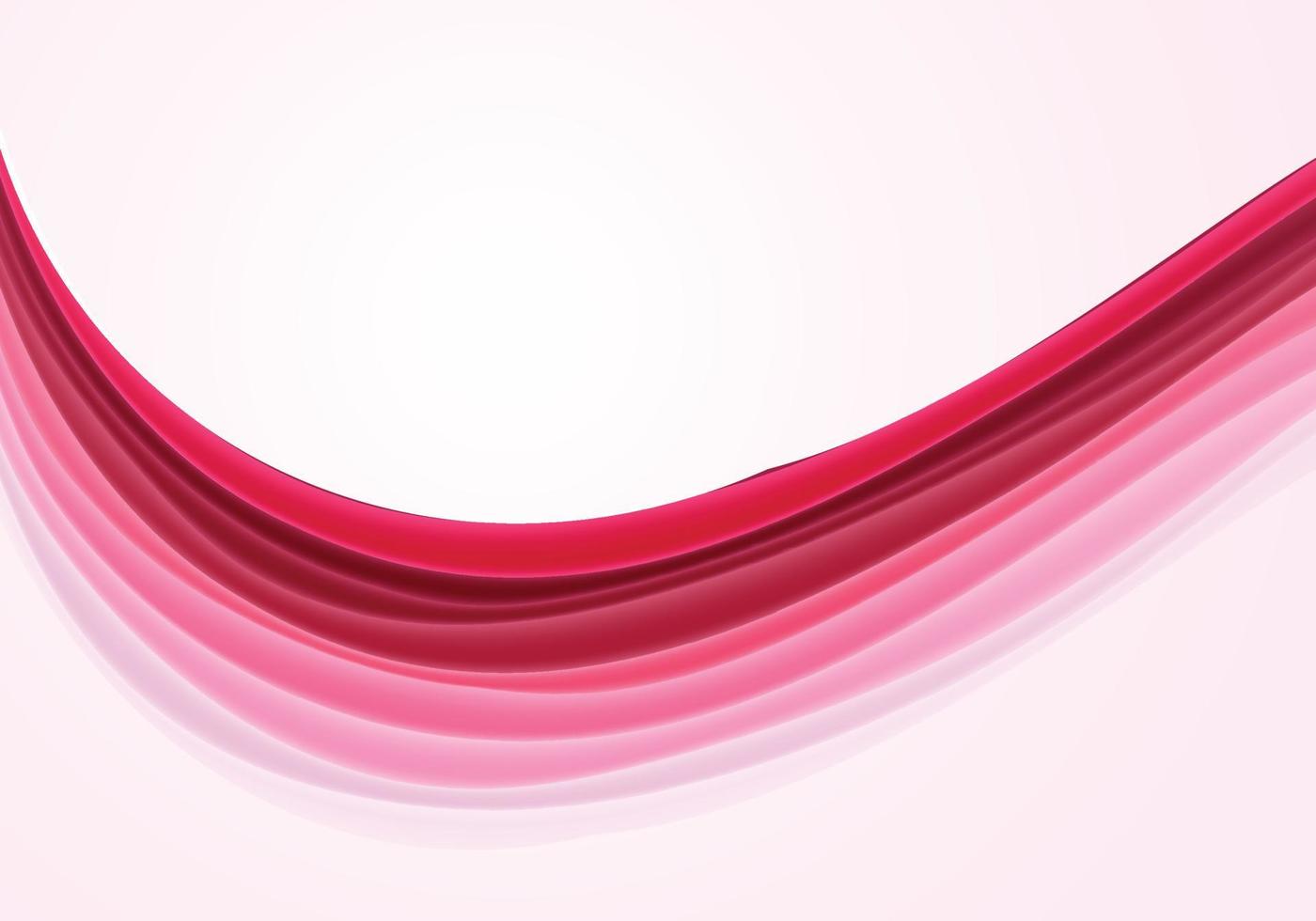 Abstract flowing colorful pink wave background vector