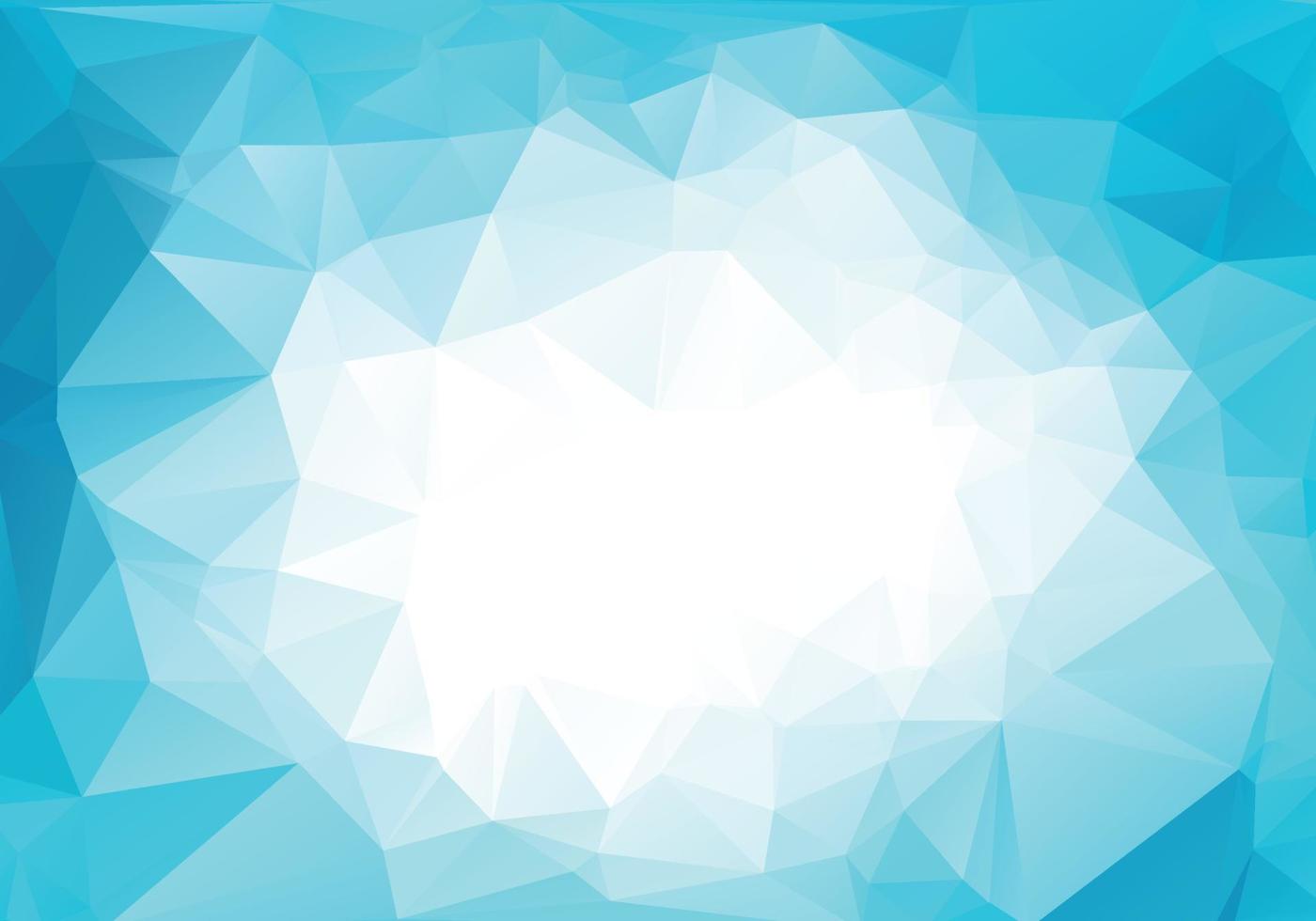 Modern low poly light blue triangle shapes background vector