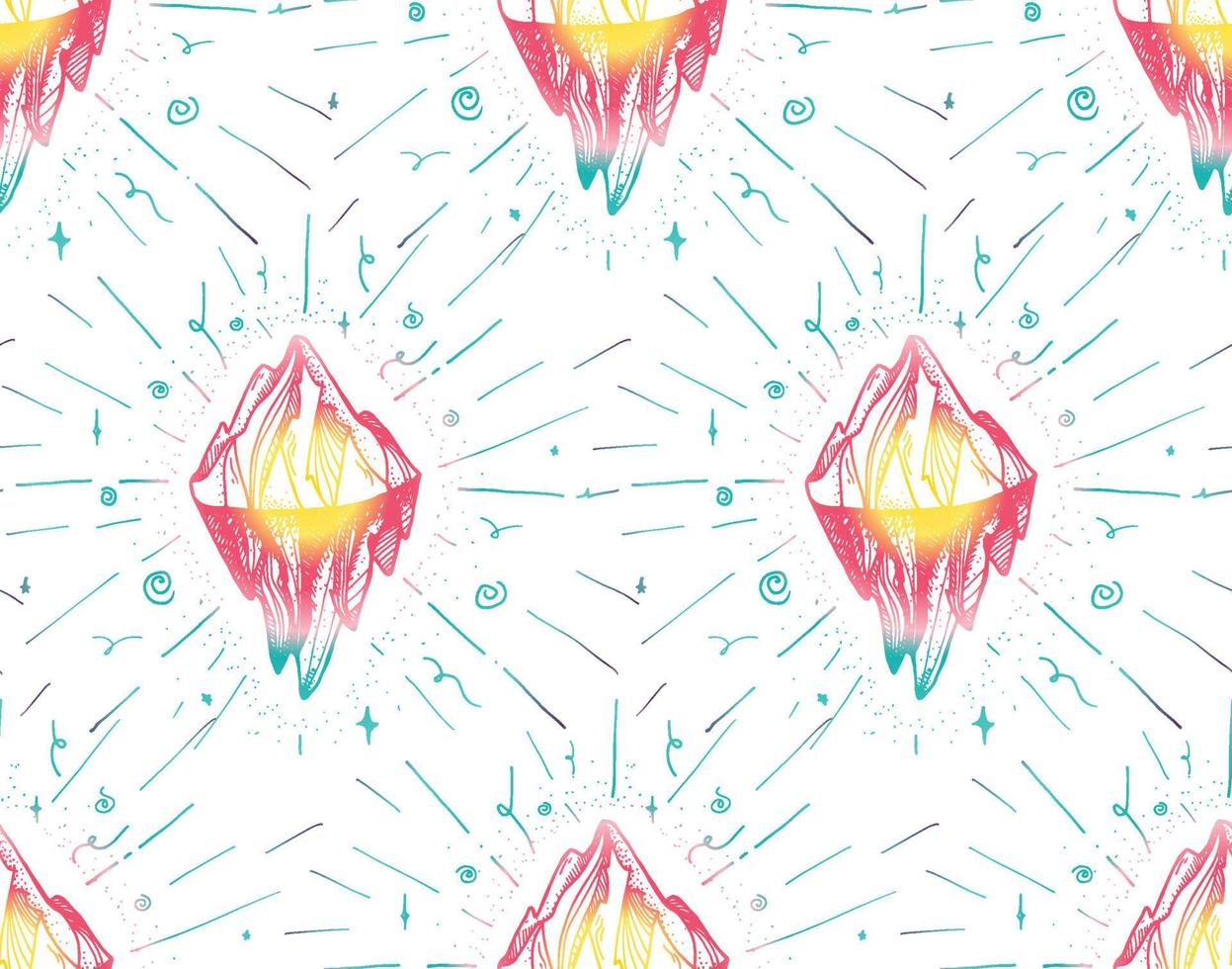 Mountain iceberg peak vector