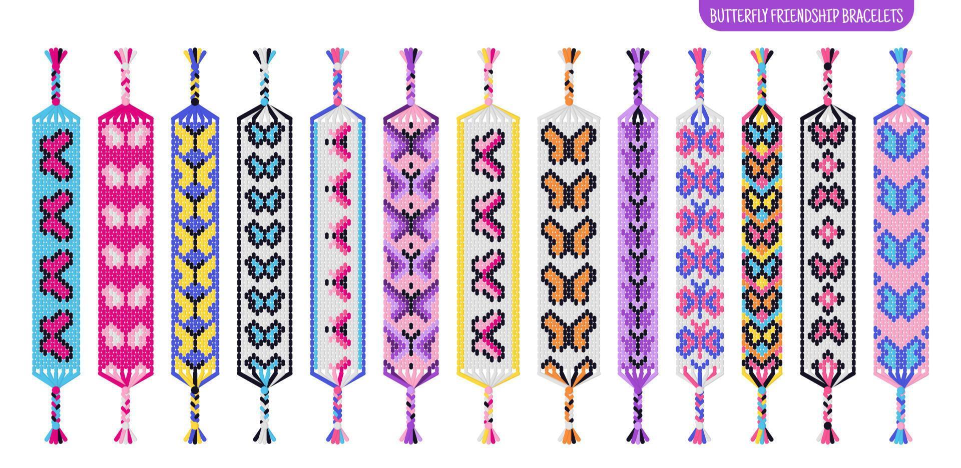 Butterfly friendship bracelet store