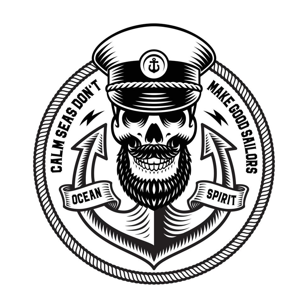 Sailor Skull vector