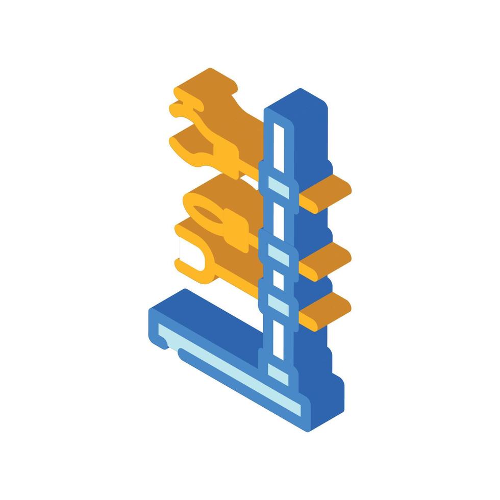 holder laboratory tool isometric icon vector illustration