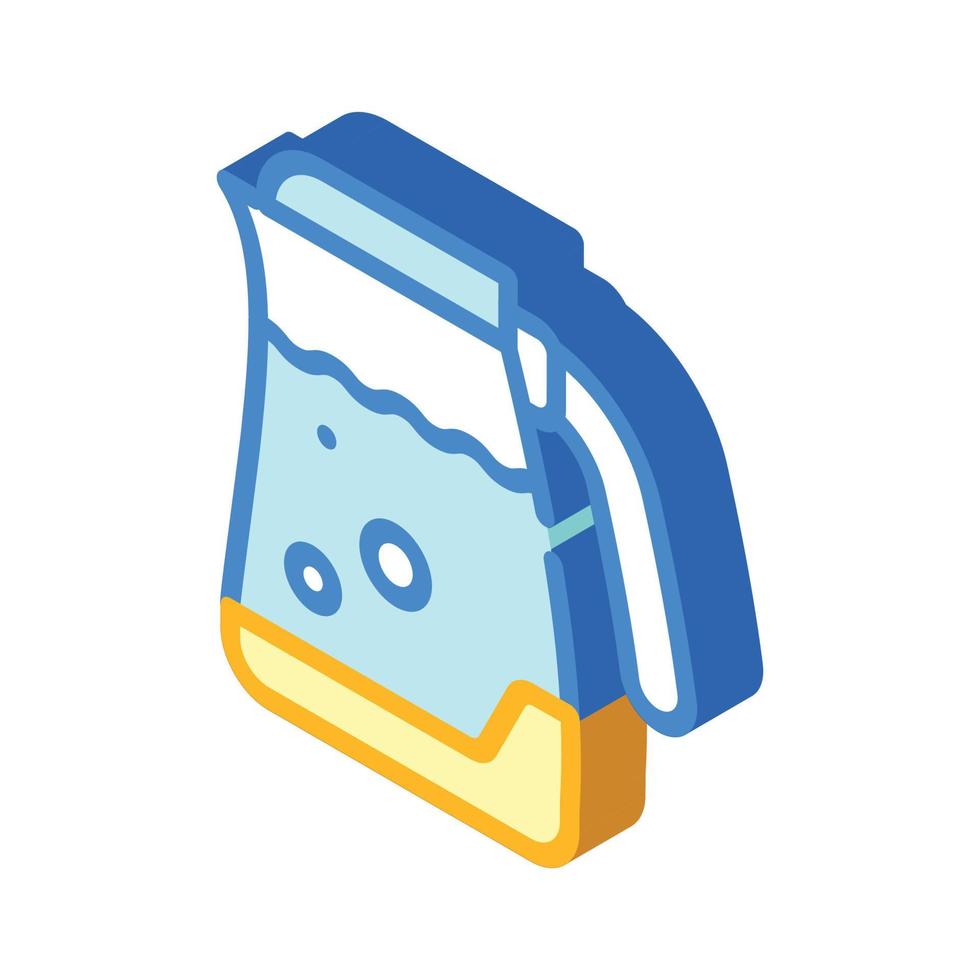 electric kettle isometric icon vector symbol illustration