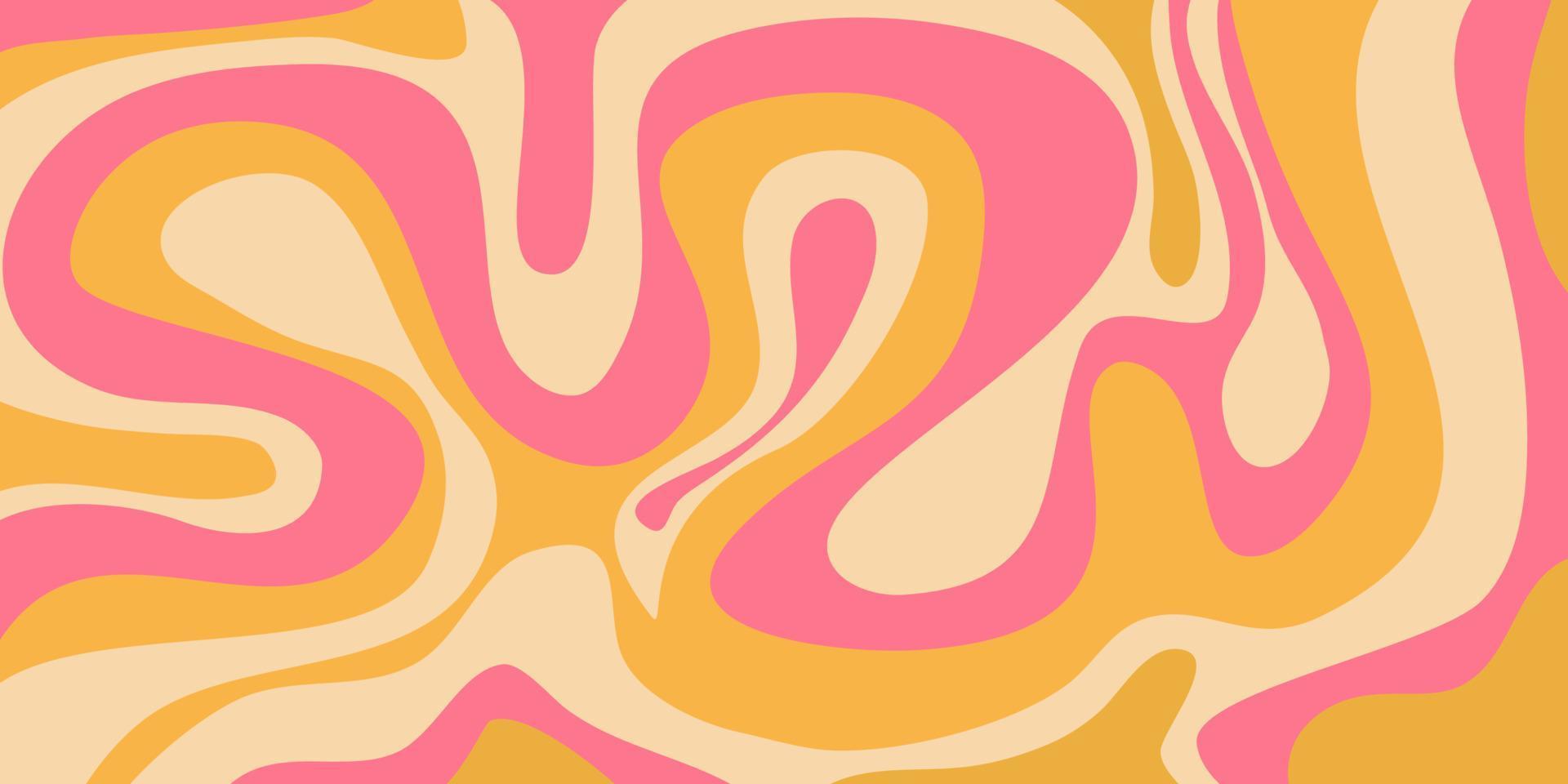 Psychedelic swirl groovy pattern. Psychedelic retro wave wallpaper ...