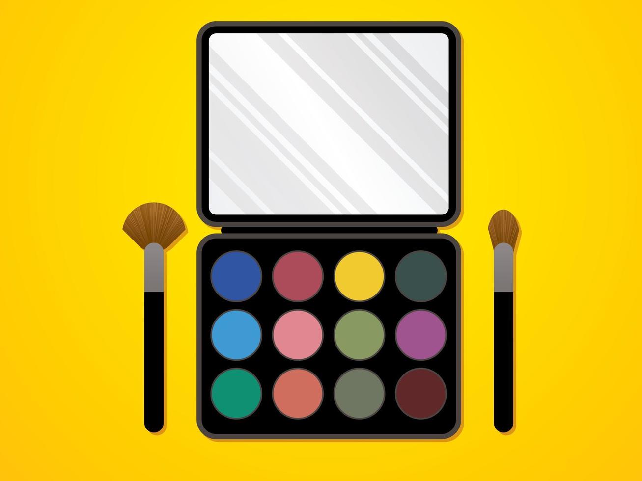 Make up Colorful Palette vector