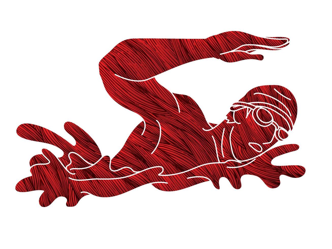Swimming Sport Action vector