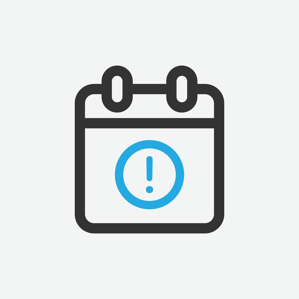 Calendar vector icon. Isolated schedule icon vector design.