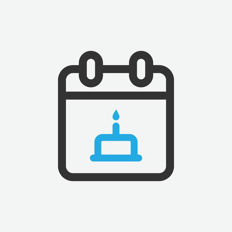Calendar vector icon. Isolated schedule icon vector design.