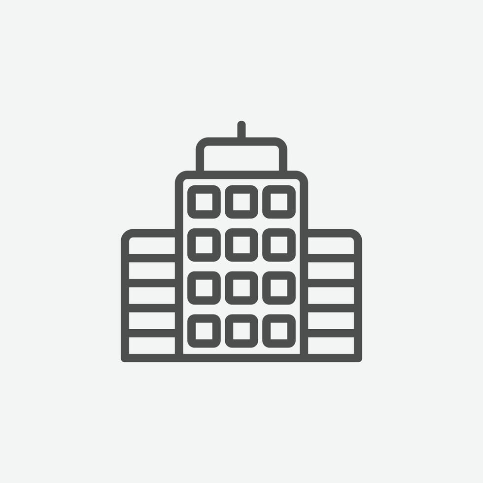 Building vector icon. Isolated city building icon vector design.