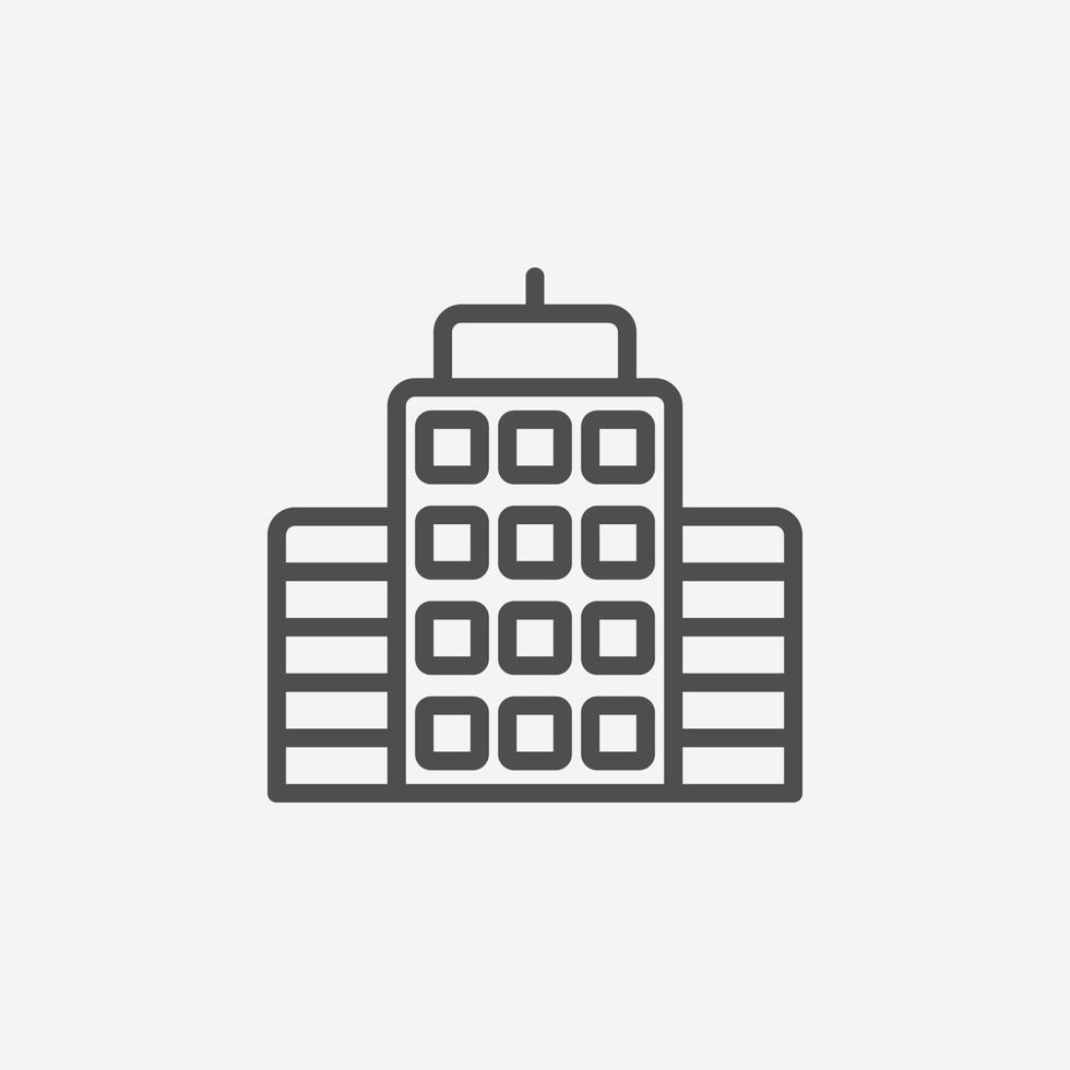 Building vector icon. Isolated city building icon vector design.