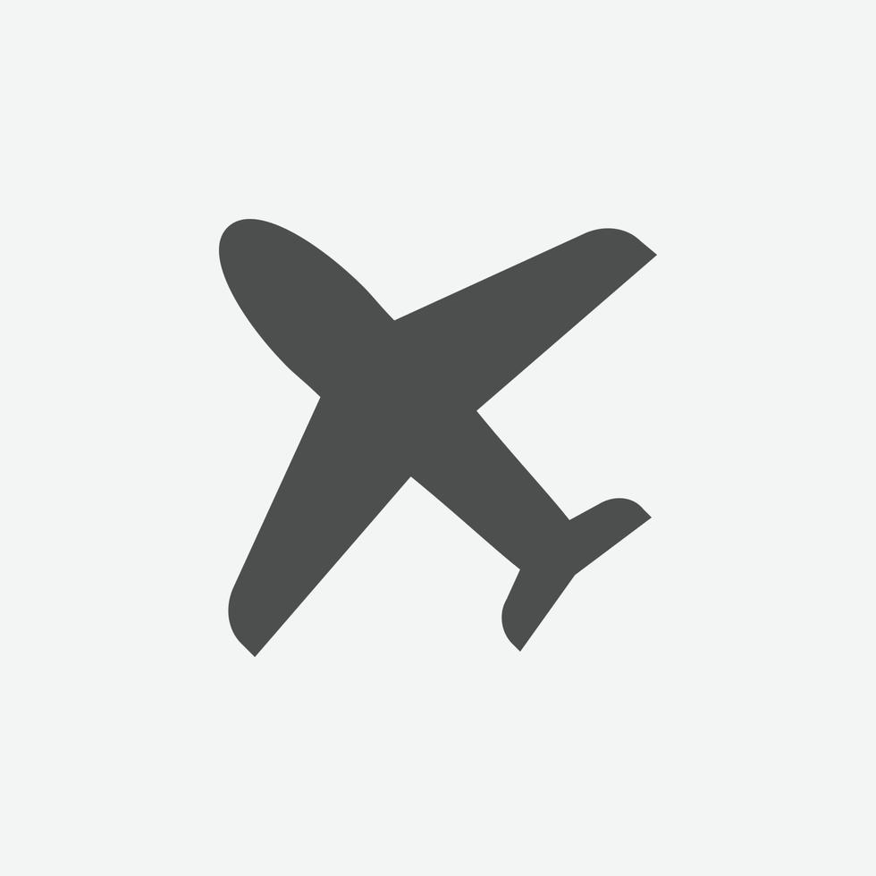 Airplane icon vector. Isolated transportation icon vector design