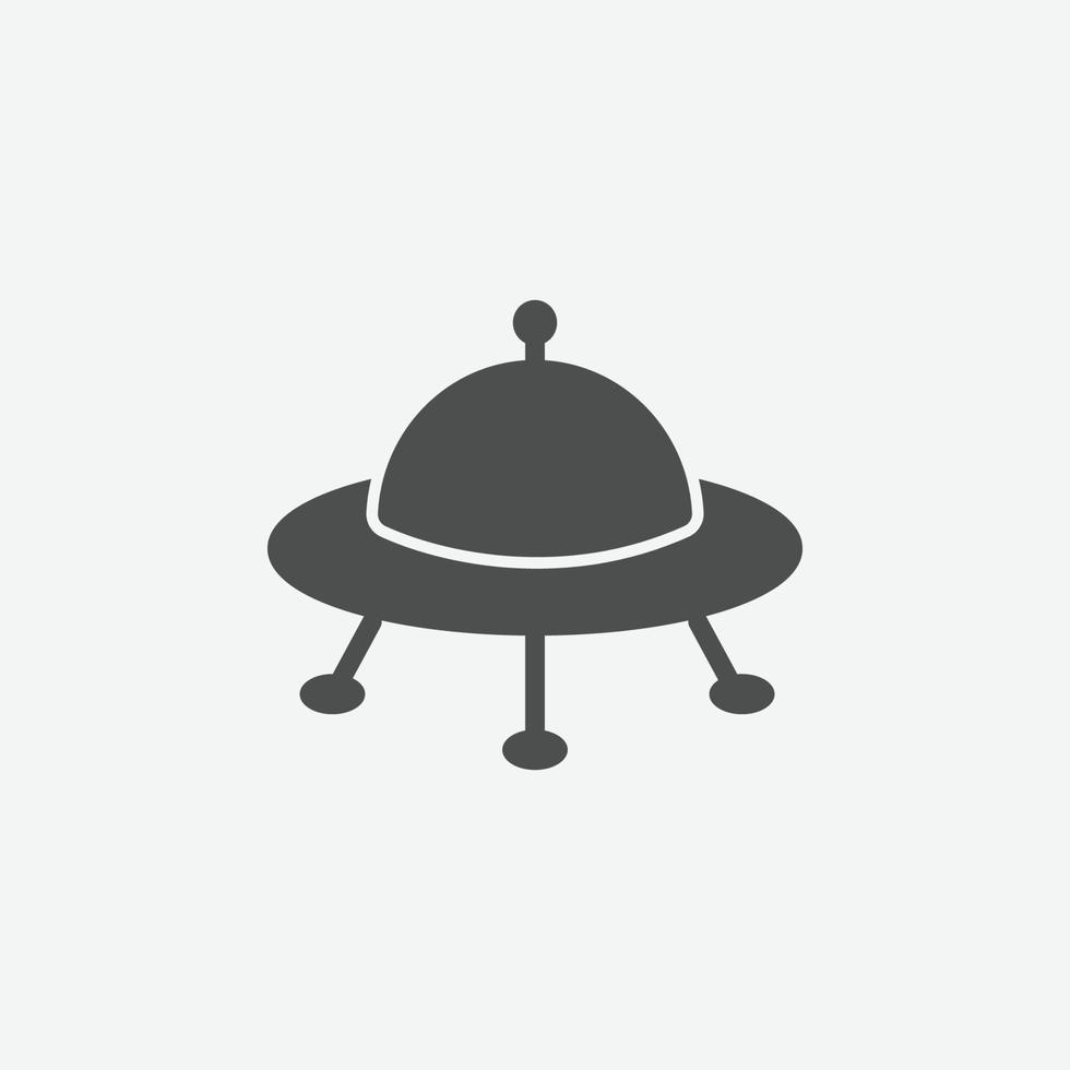 Ufo vector icon set. Isolated spaceship icon vector design.