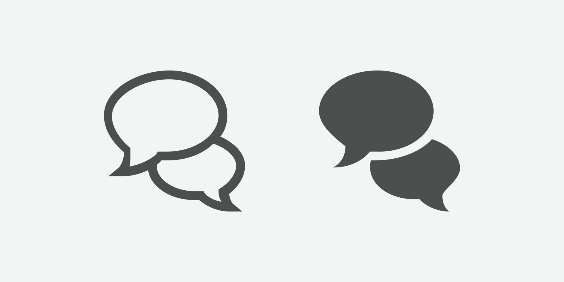 Comments icon vector. Isolated bubble icon vector design.