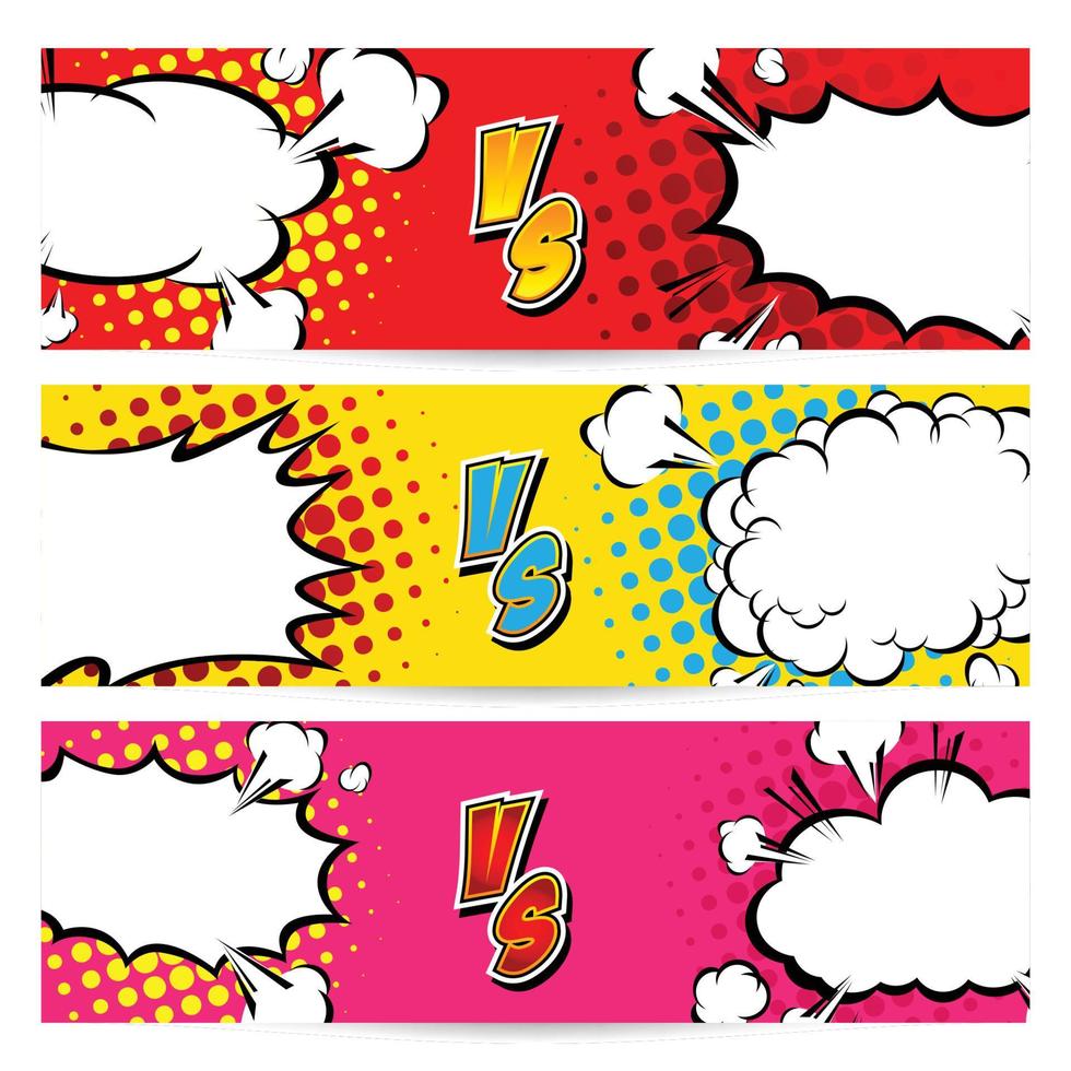 Fight backgrounds comics style design. Vector illustration.