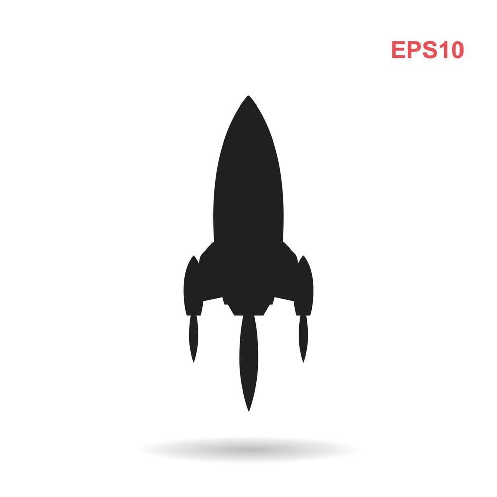 Rocket icon. Vector Eps 10