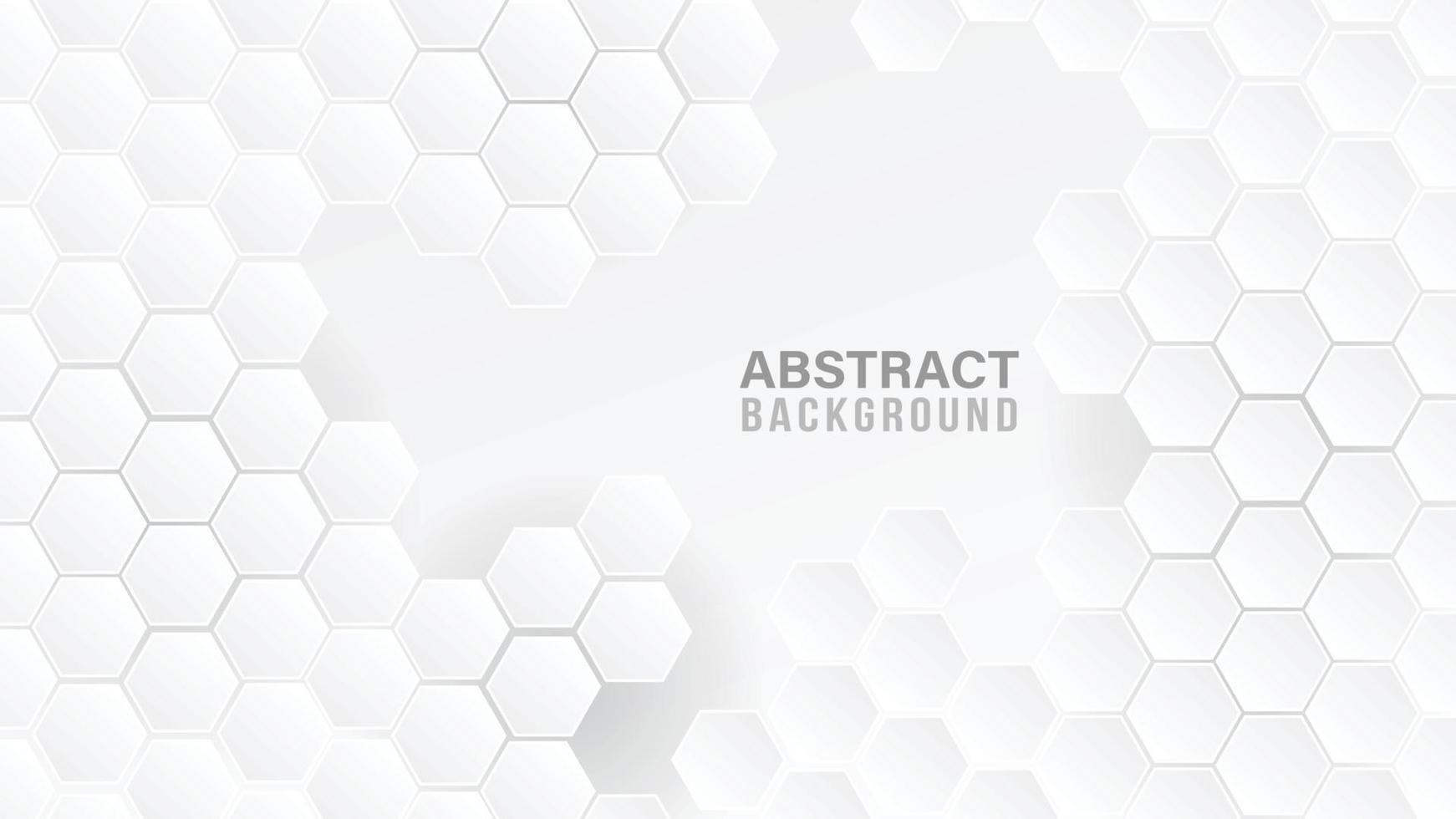 Abstract Background. Embossed Hexagon , honeycomb white Background ,light and shadow ,Vector vector