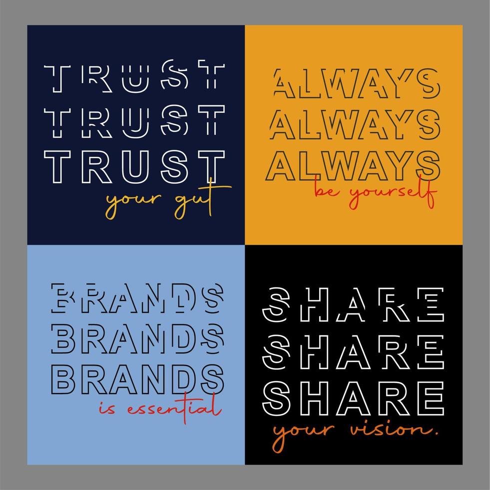 illustration, logo and typography design concept vector
