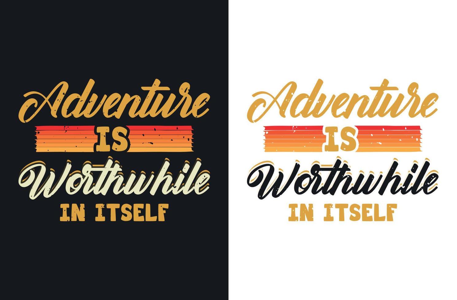 Camping typography t shirt design template vector