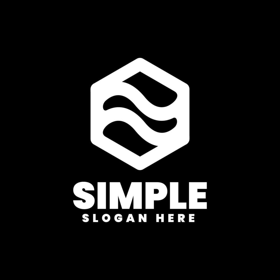 Simple Logo, Silhouette style vector