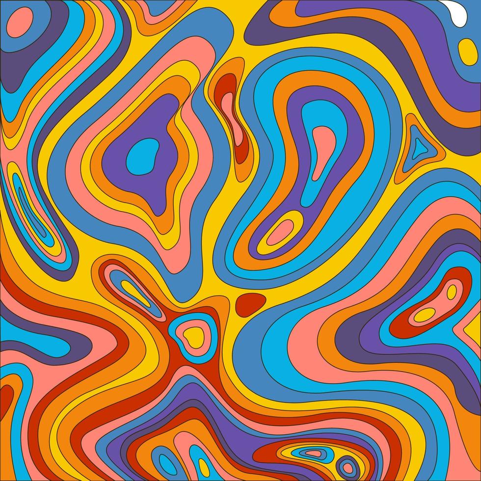 Abstract Psychedelic Background vector
