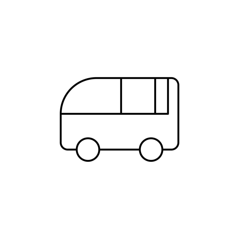 Car, Automobile, Transportation Thin Line Icon Vector Illustration Logo Template. Suitable For Many Purposes.
