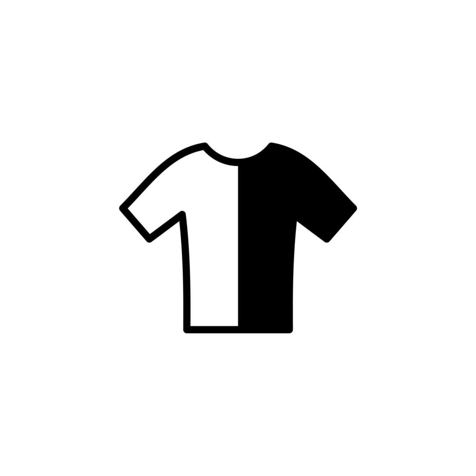 camisa, moda, polo, ropa línea sólida icono vector ilustración logotipo plantilla. adecuado para muchos propósitos.