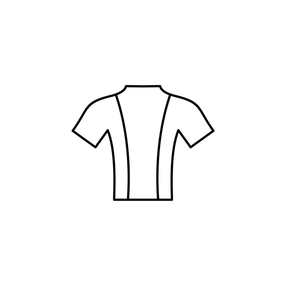 camisa, moda, polo, ropa delgada línea icono vector ilustración logotipo plantilla. adecuado para muchos propósitos.