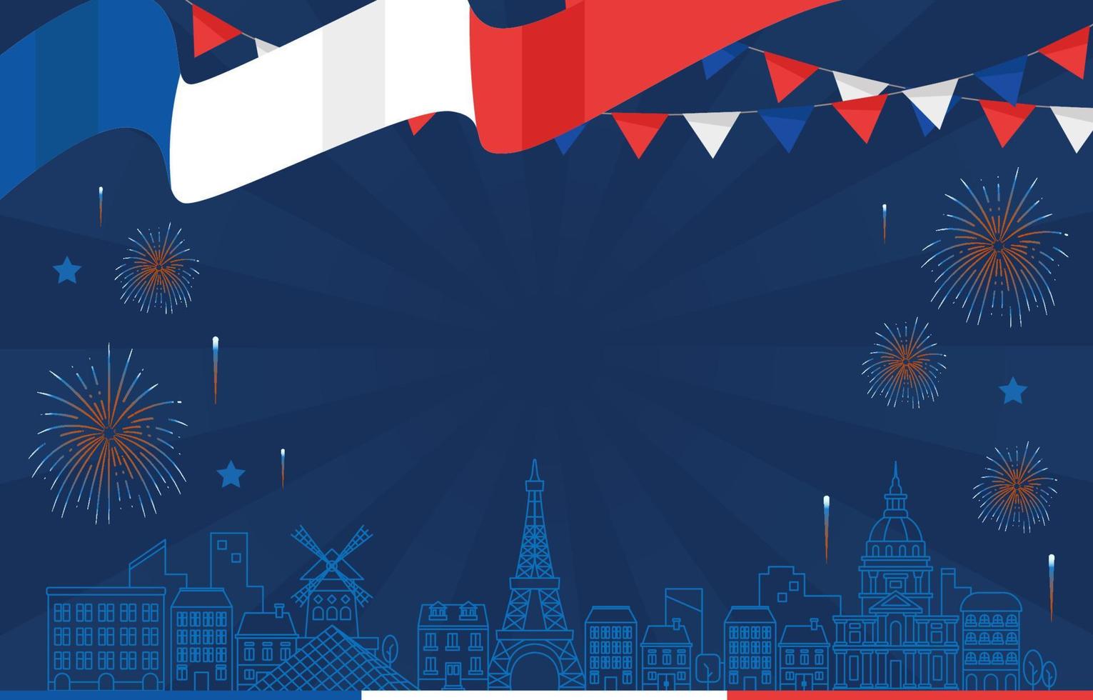 Bastille Day Background vector