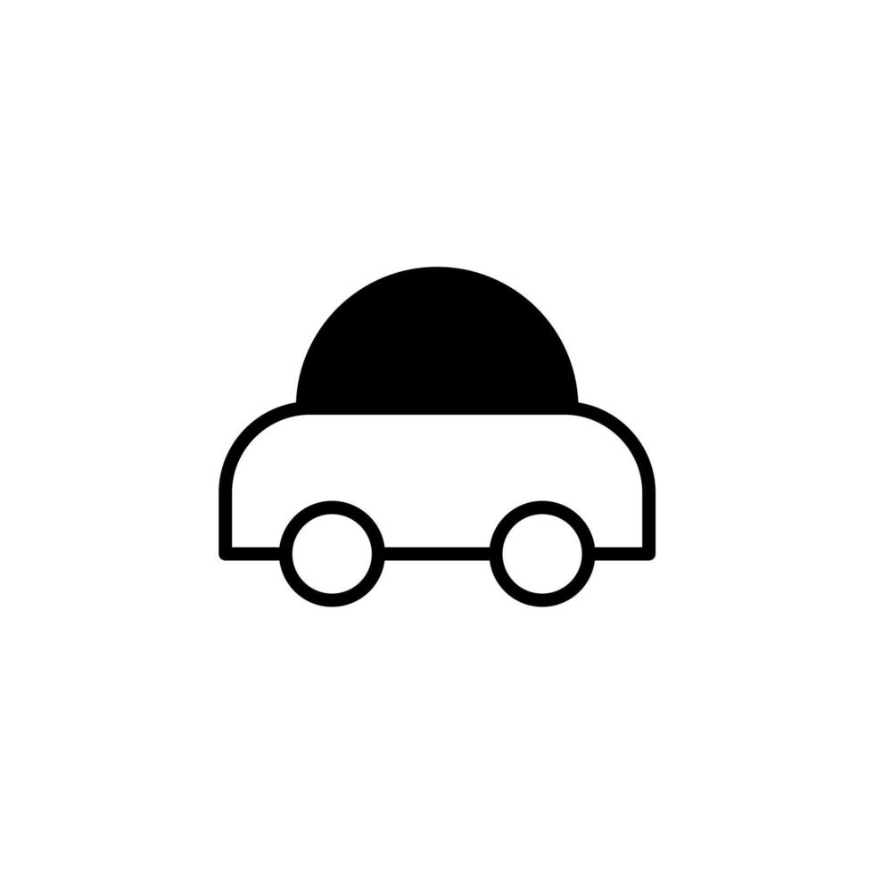 Car, Automobile, Transportation Solid Line Icon Design Concept For Web And UI, Simple Icon Suitable for Any Purposes. vector