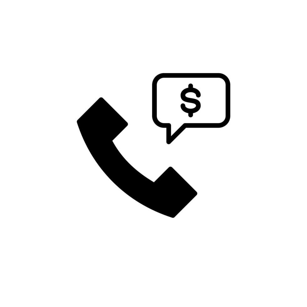 Call, Centre, Telephone Solid Line Icon Vector Illustration Logo Template. Suitable For Many Purposes.