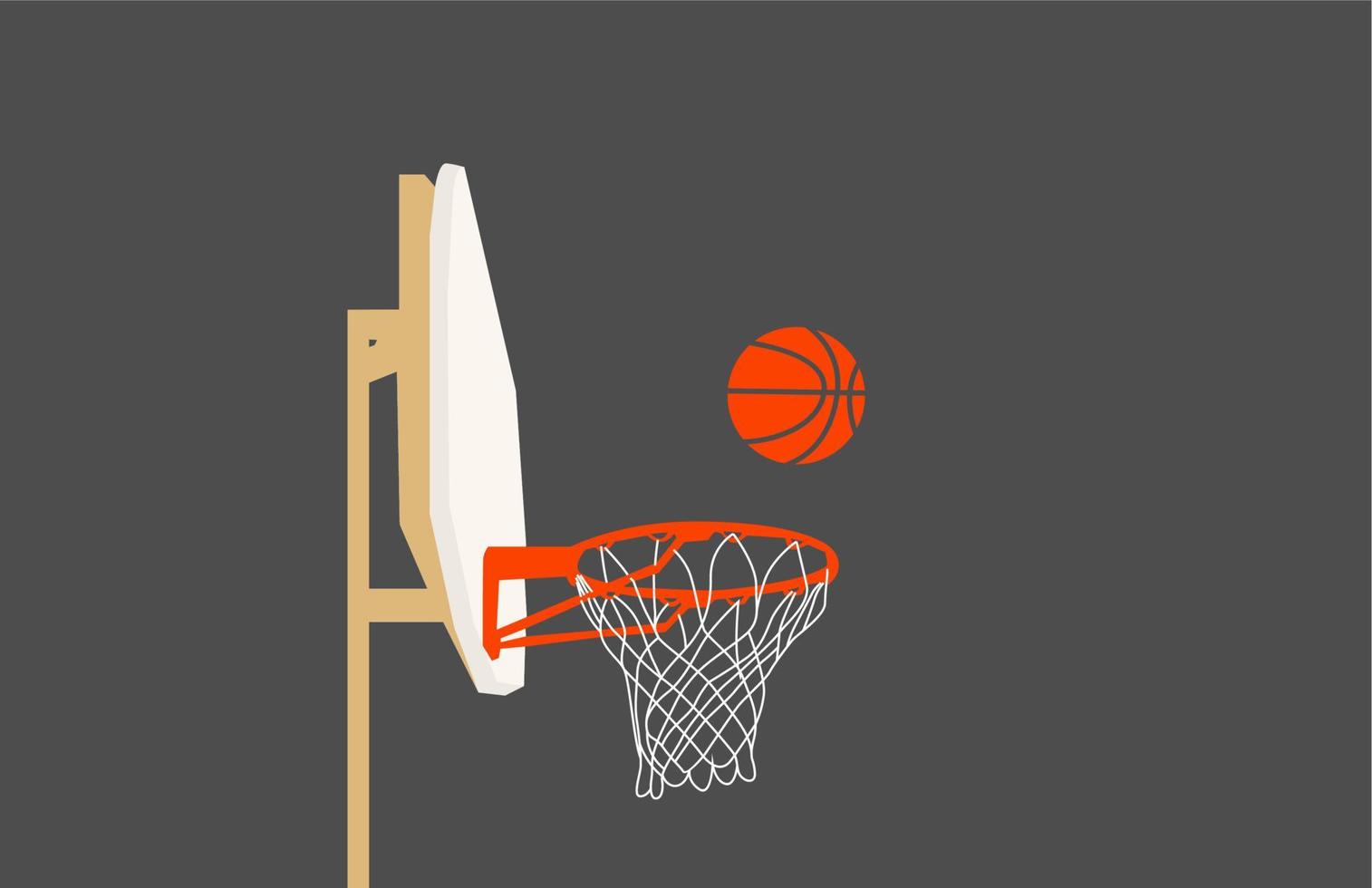 basket ball ring hoop vector ...