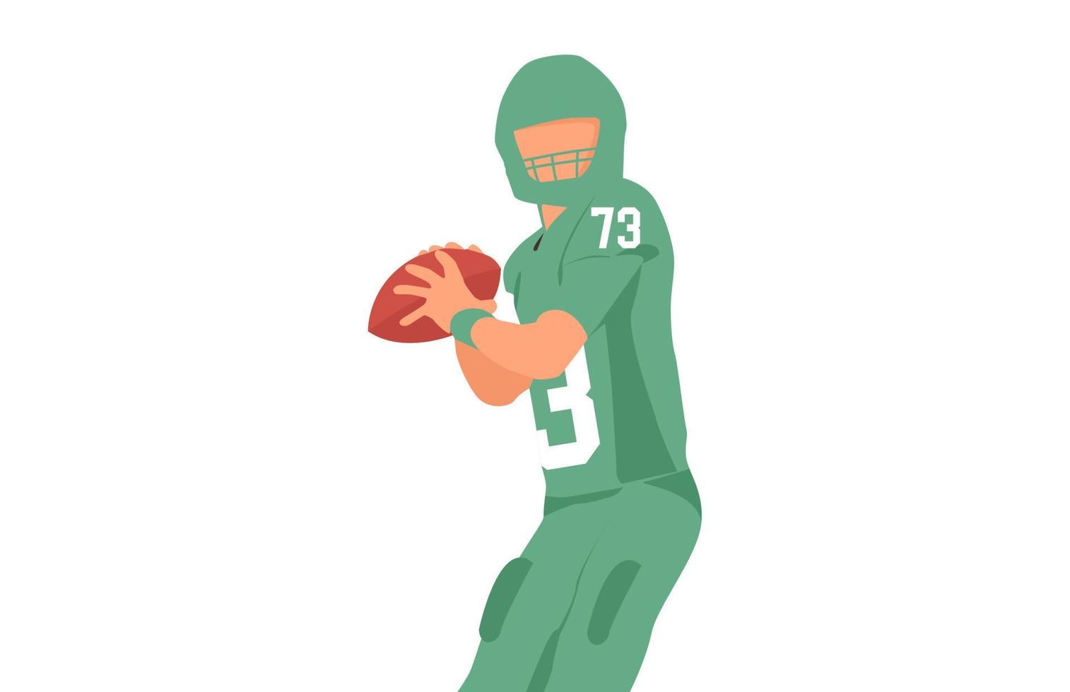 american football player in a... vector